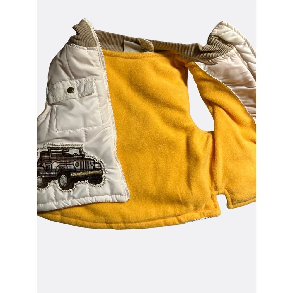 Little Rebels Off Road Outdoor Adventure Jeep Vest Kids White Quilted - Picture 9 of 11